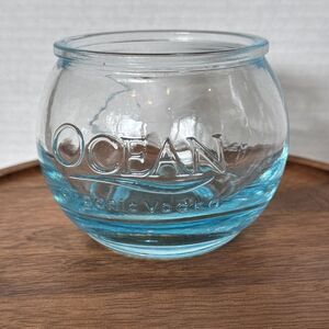Ocean Organic Vodka Made In Hawaii Drinking Glass Holds 10 oz Ocean Blue